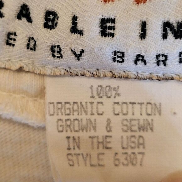 Vintage Barbara Lesser Medium Off-White Swimsuit Coverup 100% Organic Cotton USA - Picture 16 of 16